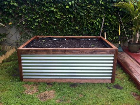 galvanized steel planter boxes diy|galvanized metal raised bed planters.